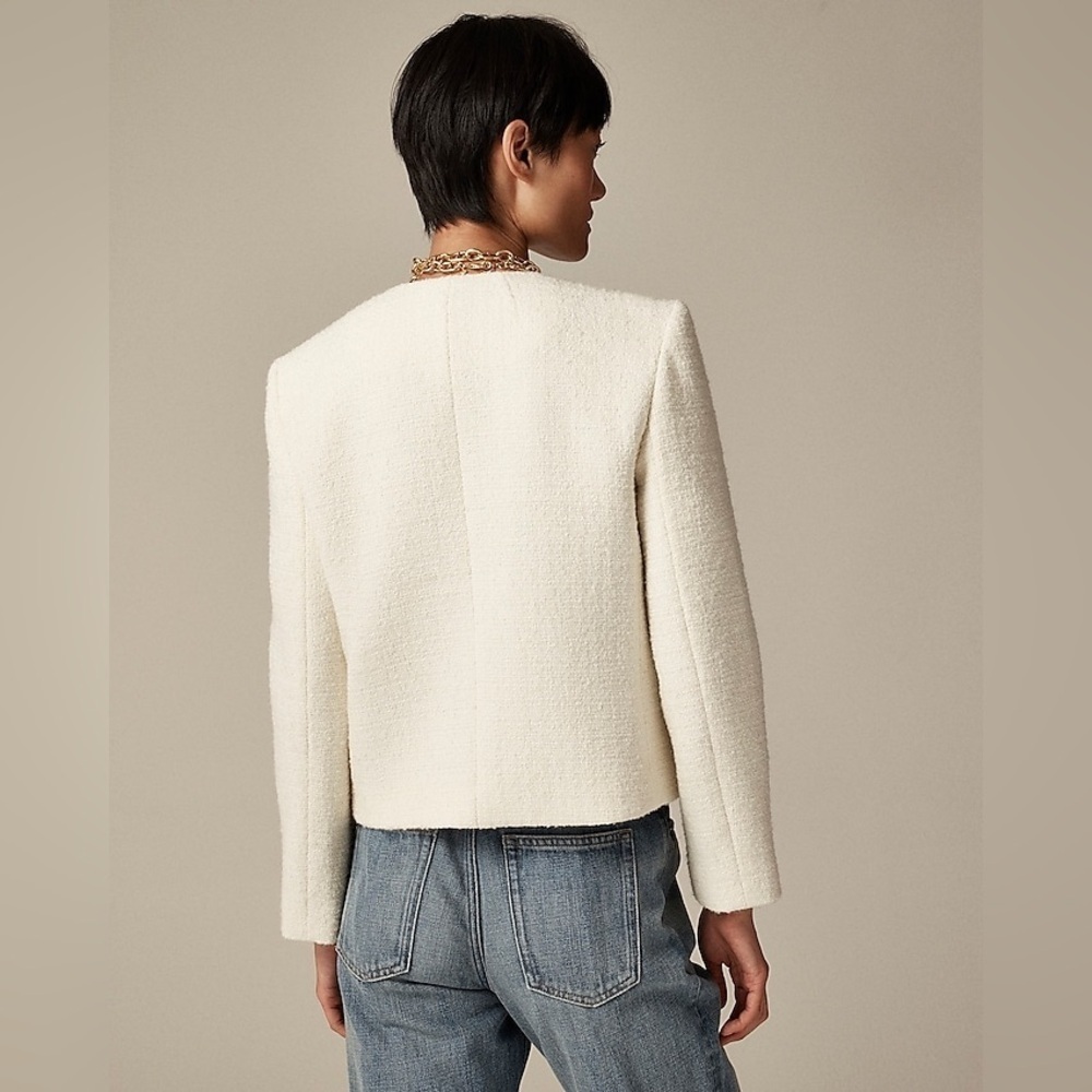 J Crew Isabelle lady jacket in tweed CC271 - Picture 3 of 5